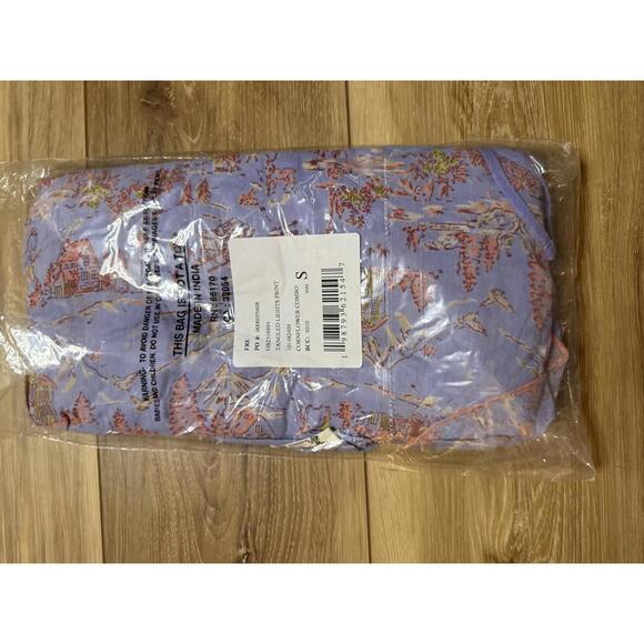 NWT! Free People Tangled Lights Ruffle Pajamas in CornFlower Combo Size Small - Picture 4 of 7